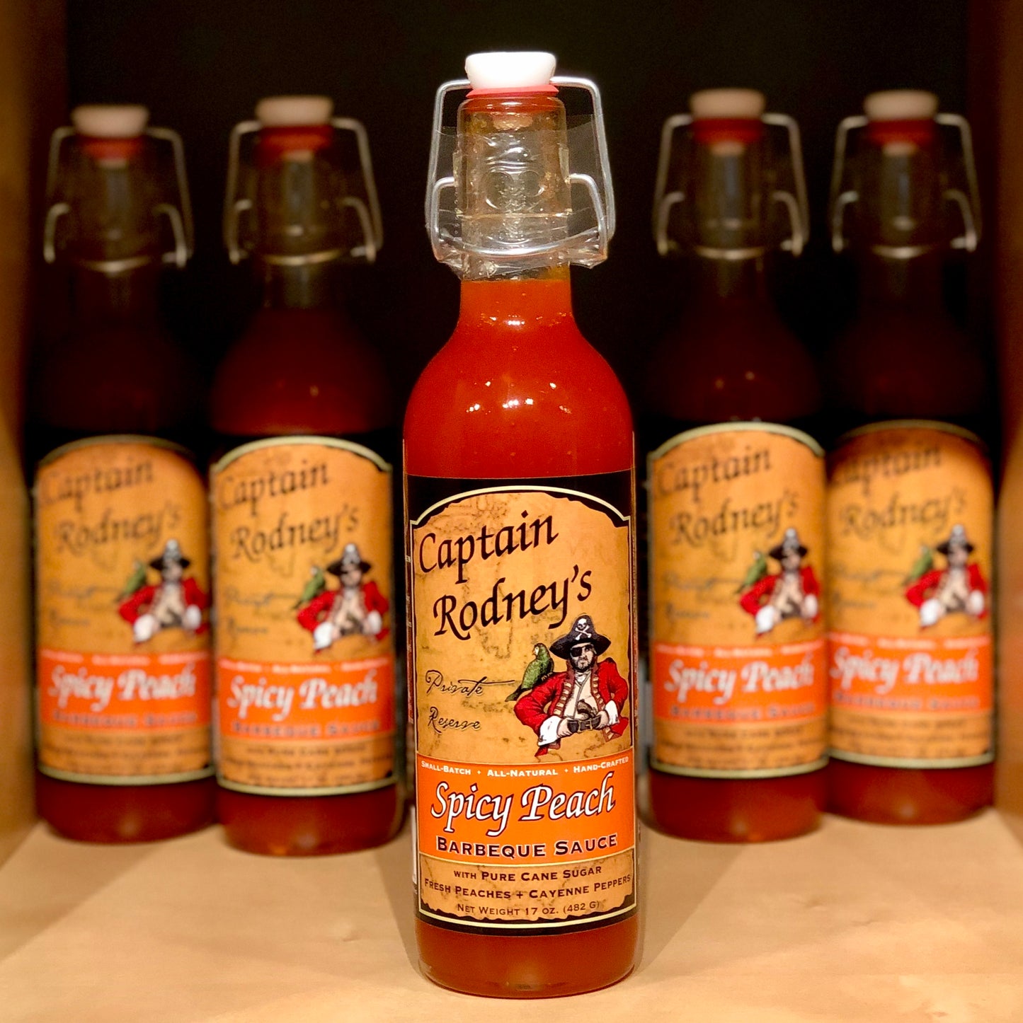 Captain Rodney's - Spicy Peach Barbeque Boucan Sauce