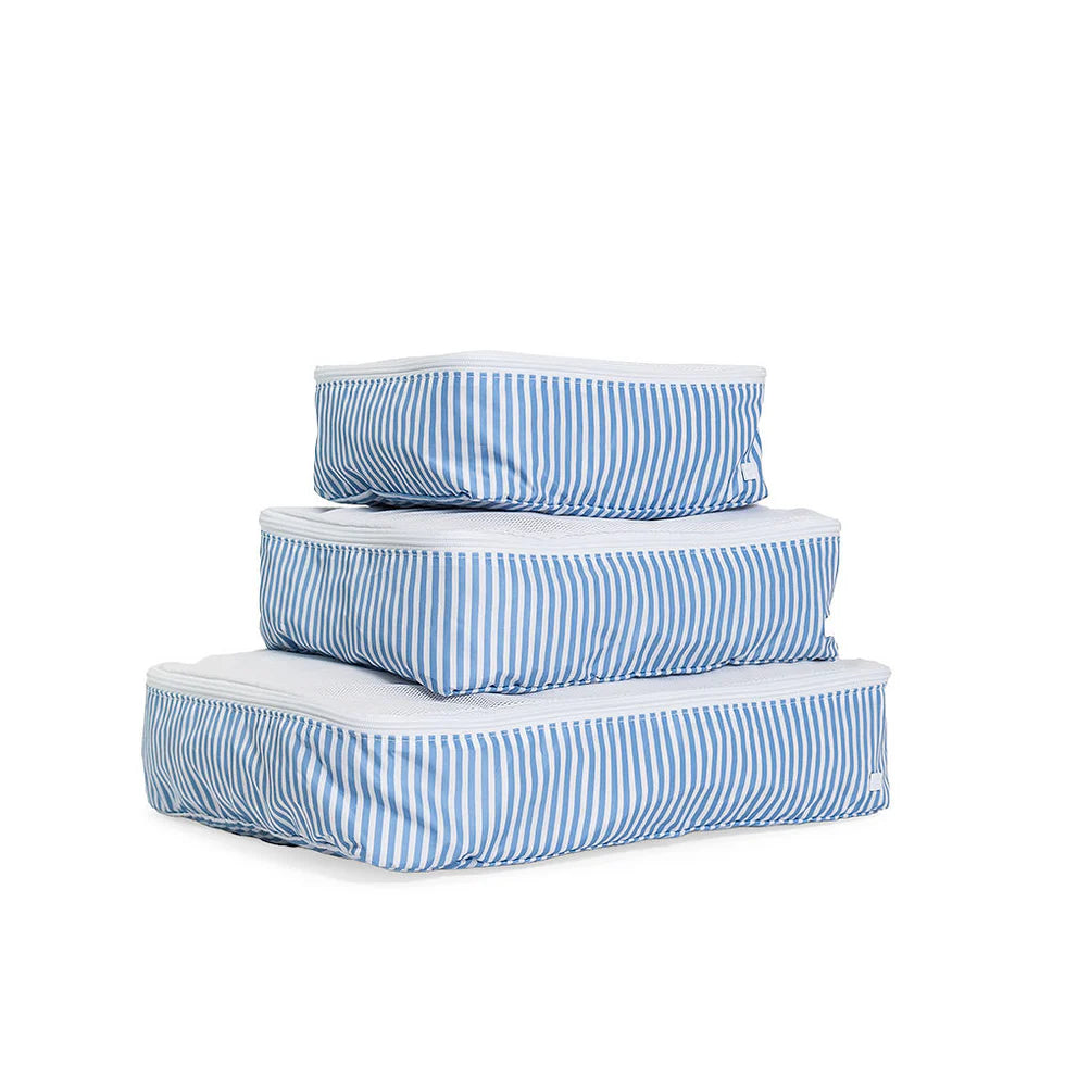 TRVL Design - Packing Squad Set - Pimlico Stripe Chambray - Findlay Rowe Designs