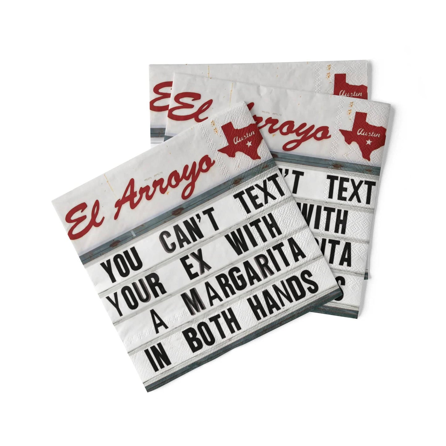 El Arroyo - Cocktail Napkins (Pack of 20) - Can't Text Your Ex - Findlay Rowe Designs