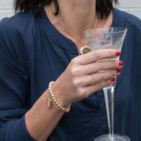 Enewton - Gold 6mm Bead Bracelet - Dignity - Findlay Rowe Designs