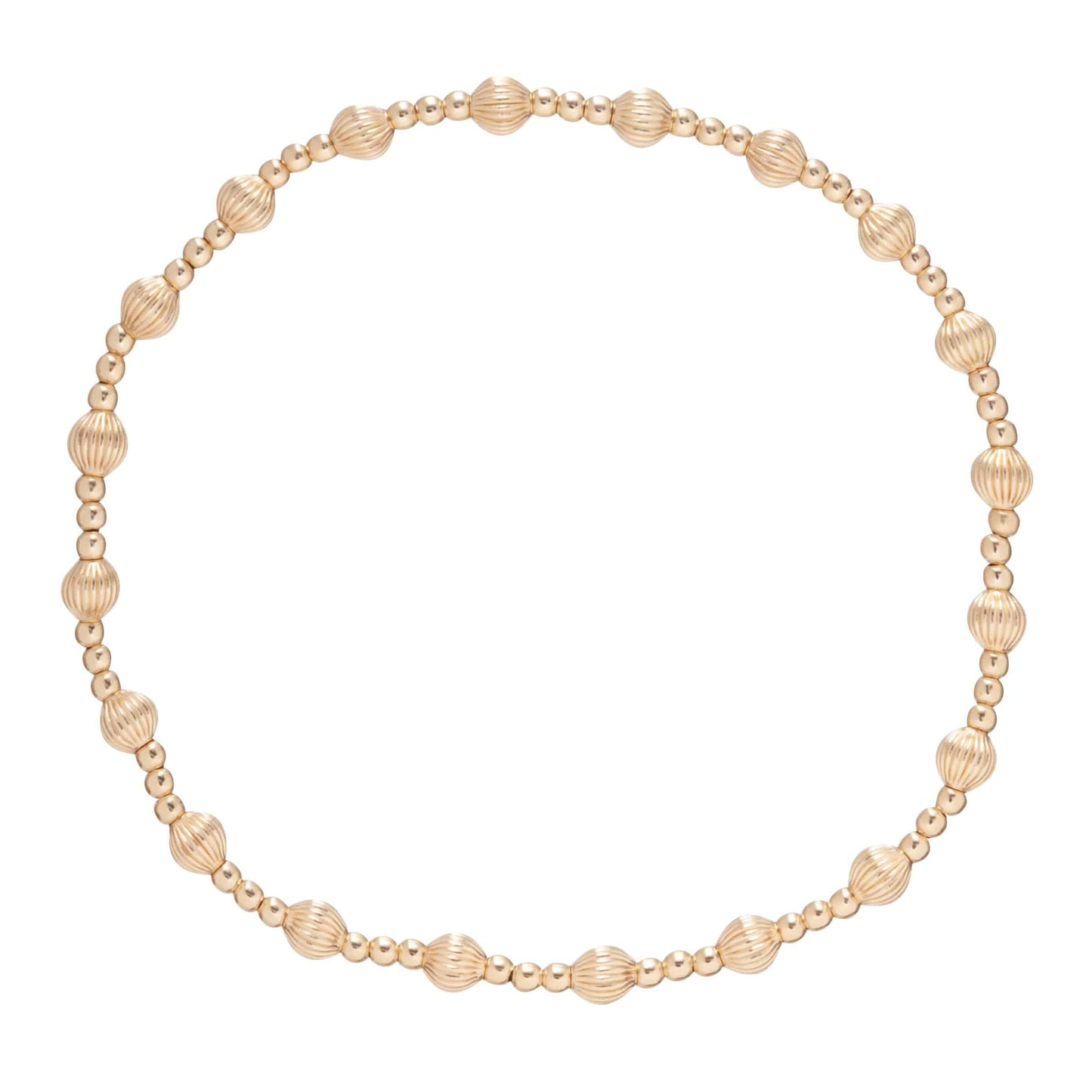 Enewton - Dignity Sincerity Pattern 4mm Bead Bracelet - Gold - Findlay Rowe Designs