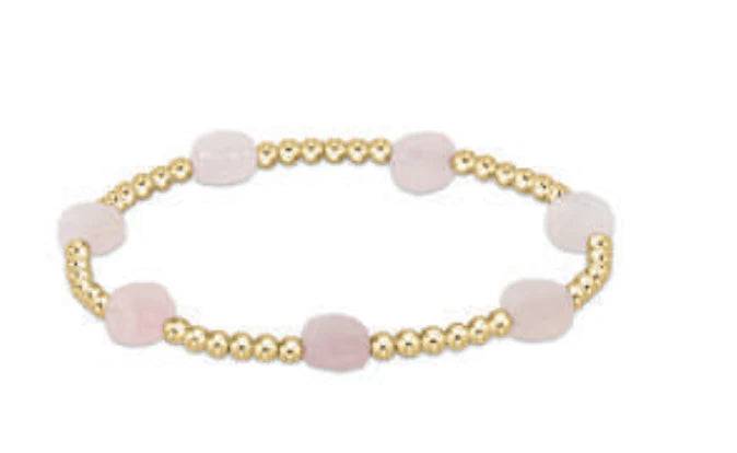 Enewton - Admire Gold 3mm Bead Bracelet - Pink Opal - Findlay Rowe Designs