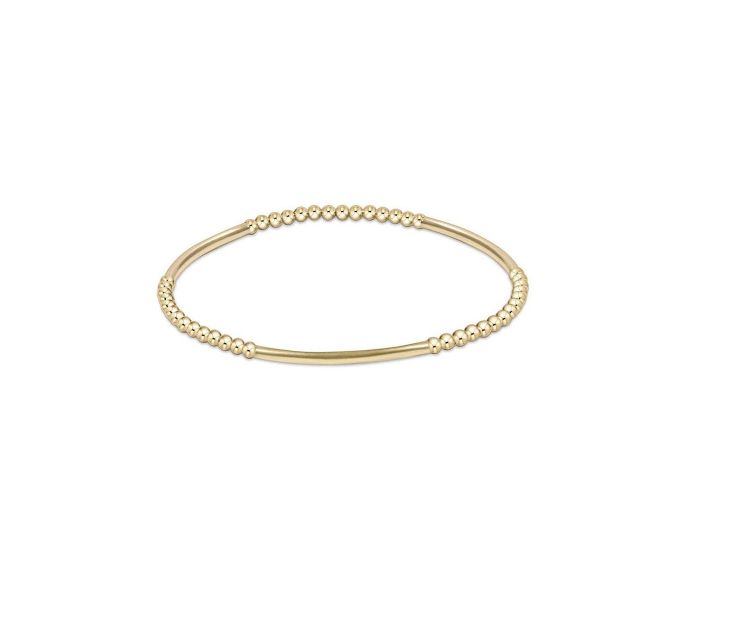 Enewton - Bliss Bar Gold Pattern 2.5mm Bead Bracelet - Gold - Findlay Rowe Designs