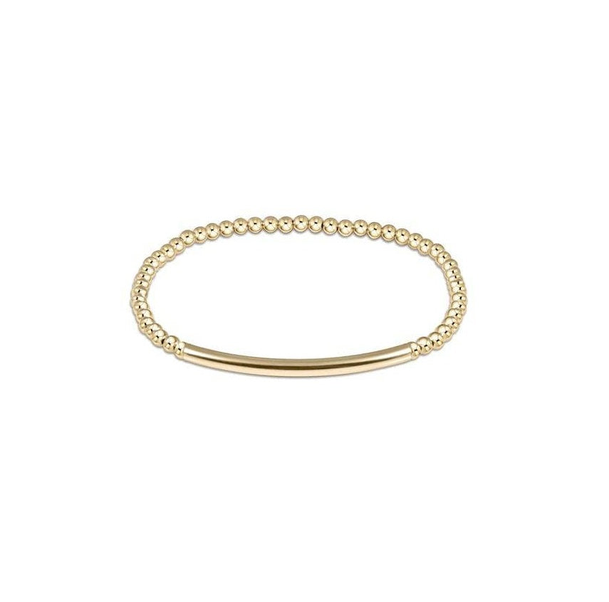 Enewton - Bliss Bar Smooth 3mm Bead Bracelet - Gold - Findlay Rowe Designs