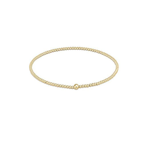 Enewton - Classic Gold 2mm Bead Bangle - Findlay Rowe Designs