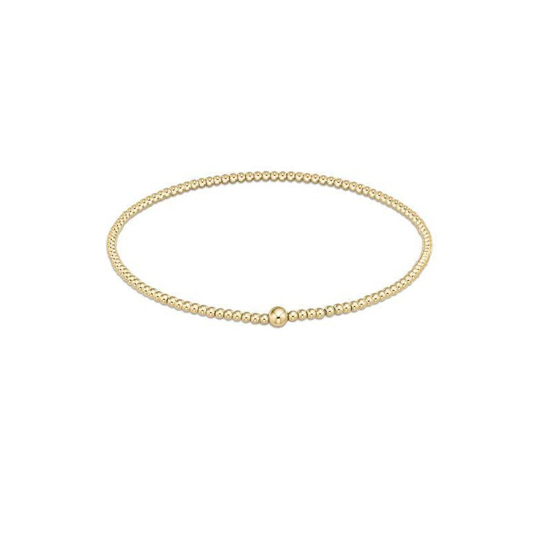 Enewton - Classic Gold 2mm Bead Bangle - Findlay Rowe Designs