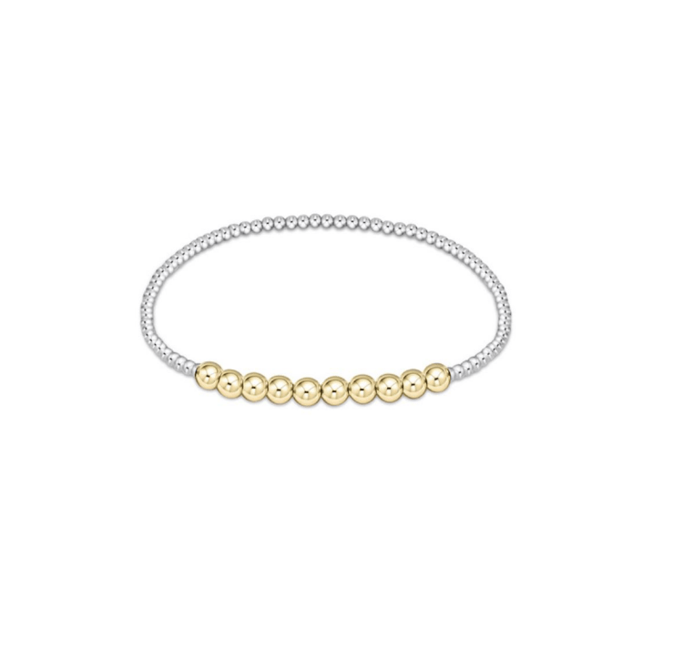Enewton - Classic Beaded Bliss 2mm Bead Bracelet - 4mm - Mixed Metal - Findlay Rowe Designs