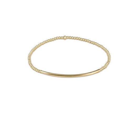Enewton - Bliss Bar Smooth 2mm Bead Bracelet - Gold - Findlay Rowe Designs