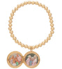 Enewton - classic gold 3mm bead bracelet - cherish small gold locket - Findlay Rowe Designs