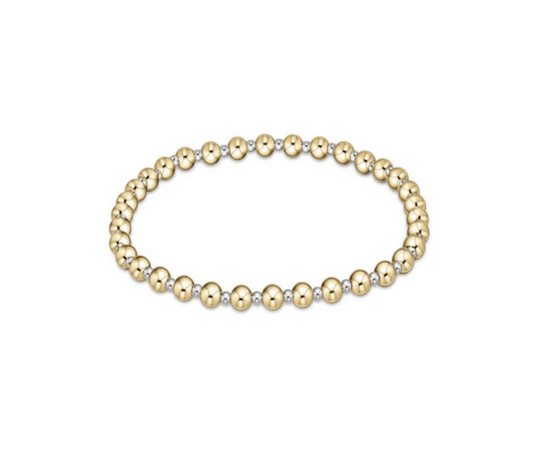Enewton - Classic Grateful Pattern 4mm Bead Bracelet - Mixed Metal - Findlay Rowe Designs