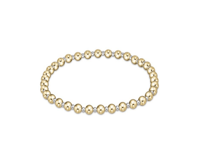 Enewton - Classic Grateful Pattern 4mm Bead Bracelet - Mixed Metal - Findlay Rowe Designs