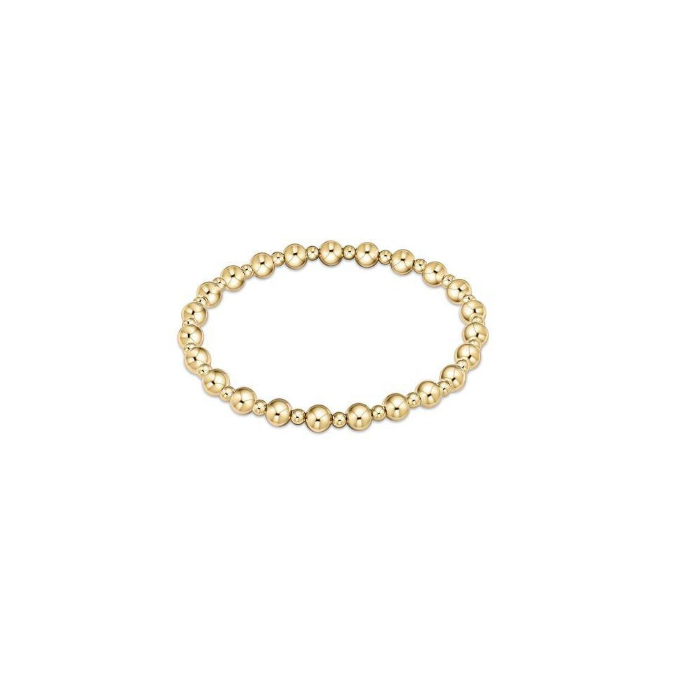 Enewton - Classic Grateful Pattern 5mm Bead Bracelet - Gold - Findlay Rowe Designs