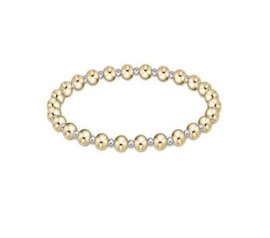 Enewton - Classic Grateful Pattern 5mm Bead Bracelet - Mixed Metal - Findlay Rowe Designs