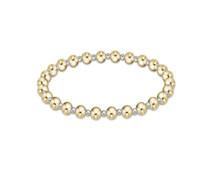 Enewton - Classic Grateful Pattern 5mm Bead Bracelet - Mixed Metal - Findlay Rowe Designs