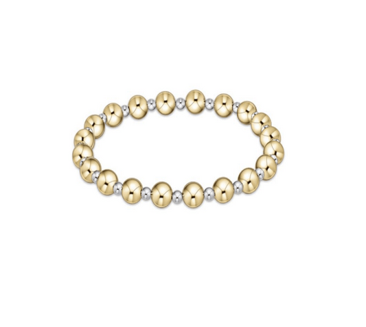 Enewton - Classic Grateful Pattern 6mm Bead Bracelet - Mixed Metal - Findlay Rowe Designs