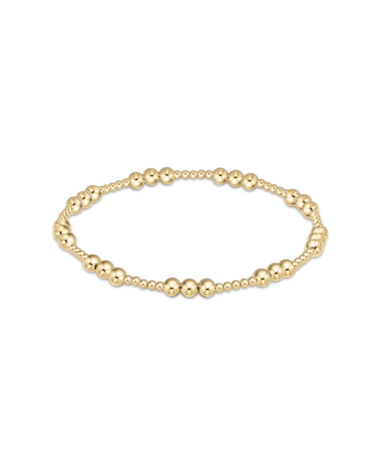 enewton - Classic Joy Pattern 4mm Bead Bracelet - Gold