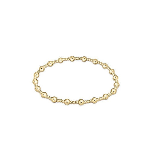 Enewton - Classic Sincerity Pattern 4mm Bead Bracelet - Gold - Findlay Rowe Designs