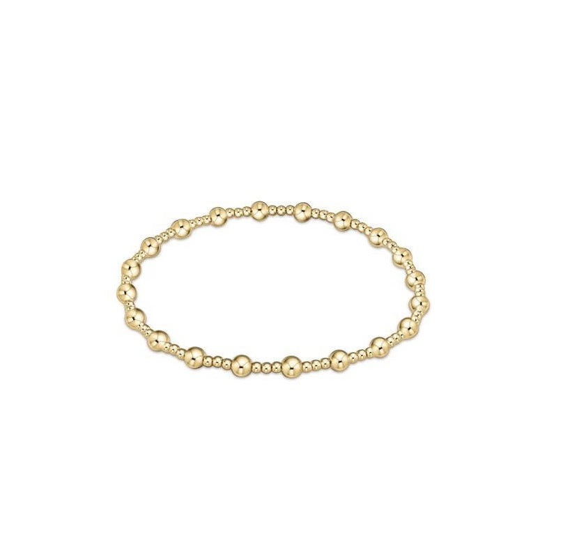 Enewton - Classic Sincerity Pattern 4mm Bead Bracelet - Gold - Findlay Rowe Designs