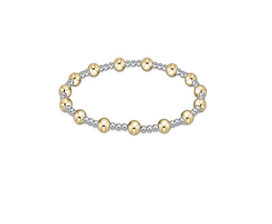 Enewton - Classic Sincerity Pattern 5mm Bead Bracelet - Mixed  Metal - Findlay Rowe Designs