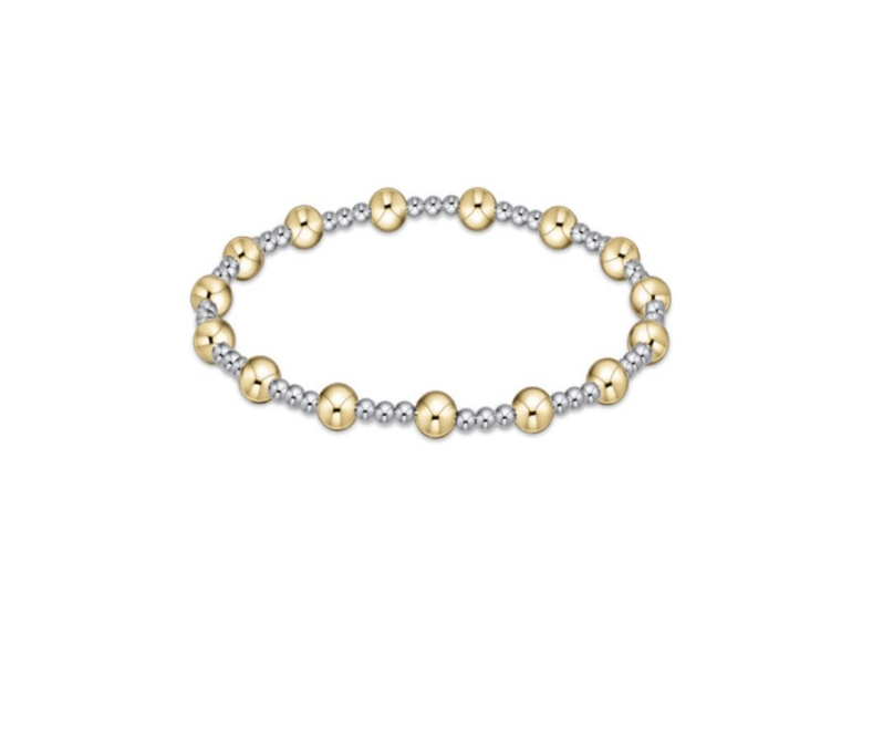 Enewton - Classic Sincerity Pattern 5mm Bead Bracelet - Mixed Metal