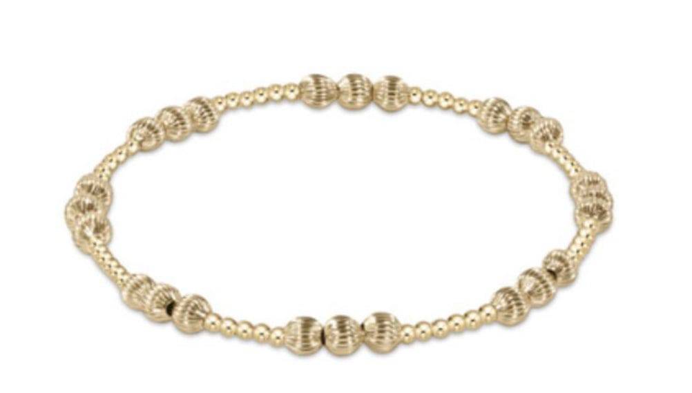 Enewton - Dignity Joy Pattern 4mm Bead Bracelet - Gold - Findlay Rowe Designs
