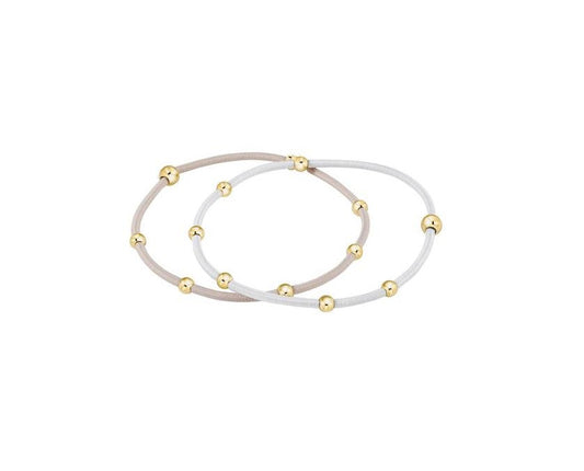 Enewton - "e"ssentials Hair Bracelet - stack of 2 - Dove - Findlay Rowe Designs