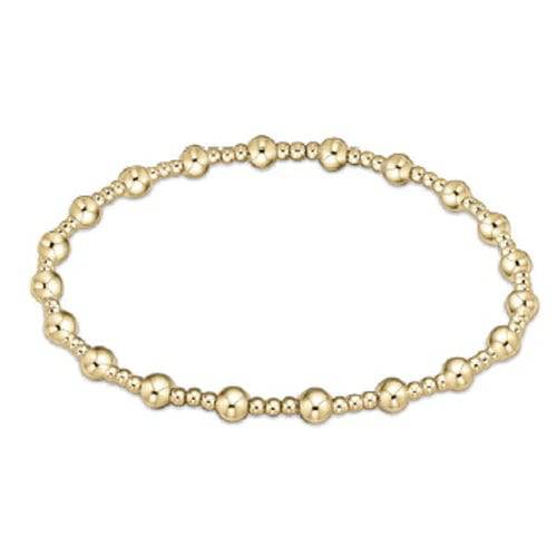 Enewton - egirl Classic Sincerity Pattern 4mm Bead Bracelet - Gold - Findlay Rowe Designs