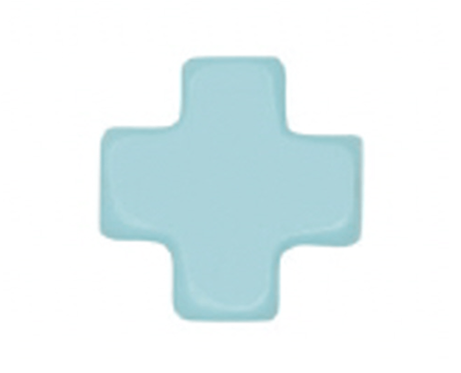 Enewton - egirl Signature Cross Gold Pattern 3mm Bead Bracelet - Turquoise - Findlay Rowe Designs