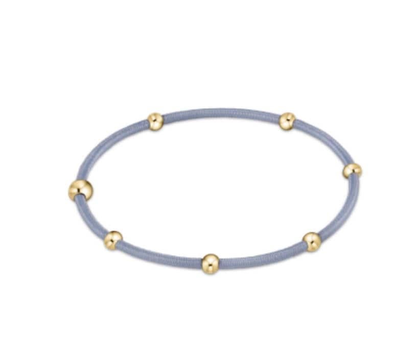 Enewton - 'e'ssentials Hair Bracelet - Dusty Blue - Findlay Rowe Designs