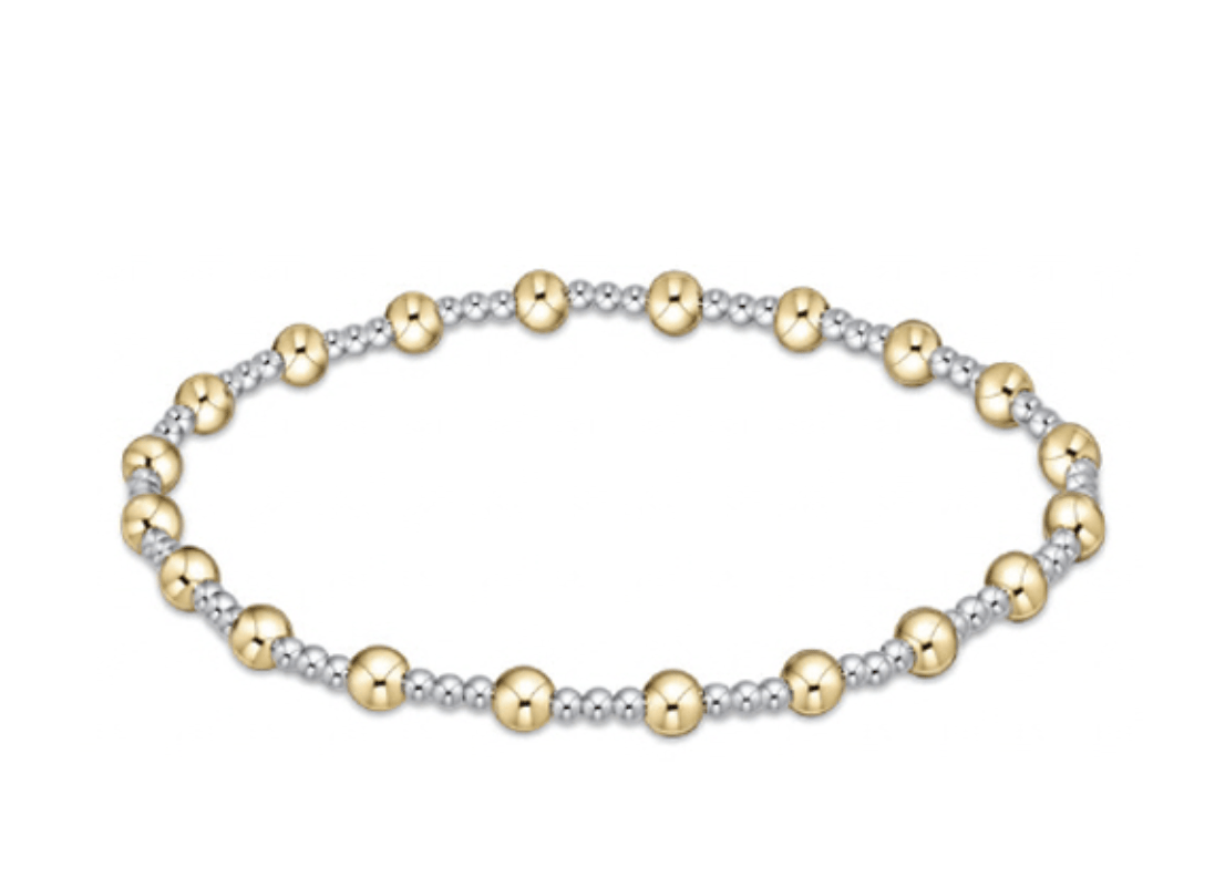 Enewton Extends - Classic Sincerity Pattern 4mm Bead Bracelet - Mixed Metal