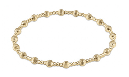 Enewton Extends - Dignity Sincerity Pattern 4mm Bead Bracelet - Gold - Findlay Rowe Designs