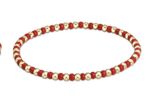 Gameday Hope Grateful Bracelet - Bright Red - Findlay Rowe Designs