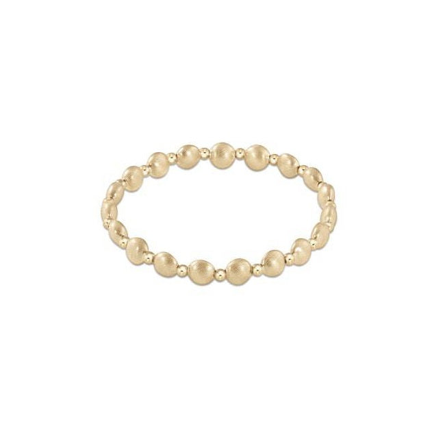Enewton - Honesty Gold Grateful Pattern 6mm Bead Bracelet - Findlay Rowe Designs