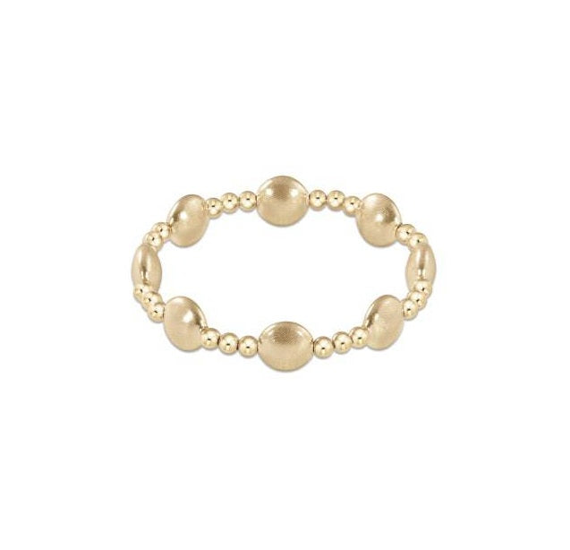 Enewton - Honesty Gold Sincerity Pattern 10mm Bead Bracelet - Findlay Rowe Designs
