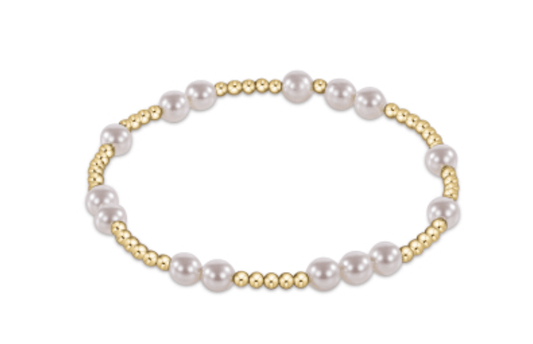 Enewton - Hope Unwritten 5mm Bead Bracelet - Pearl - Findlay Rowe Designs