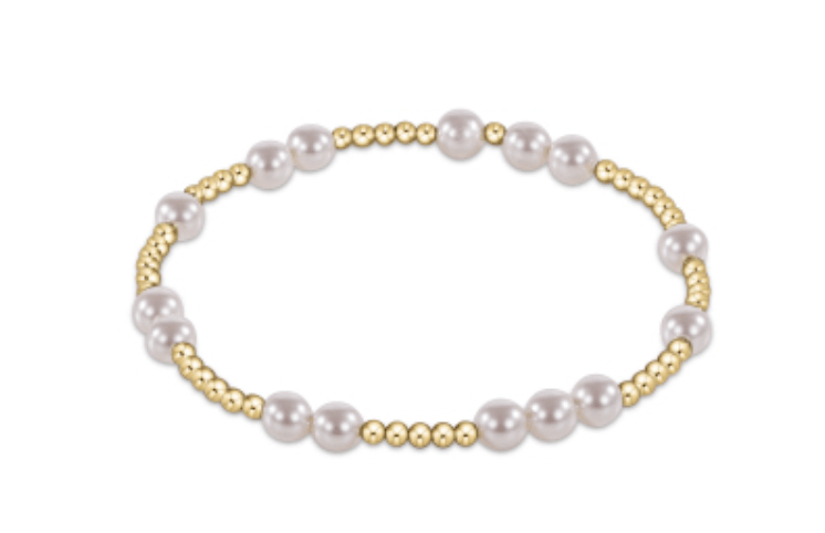 Enewton - Hope Unwritten 5mm Bead Bracelet - Pearl - Findlay Rowe Designs