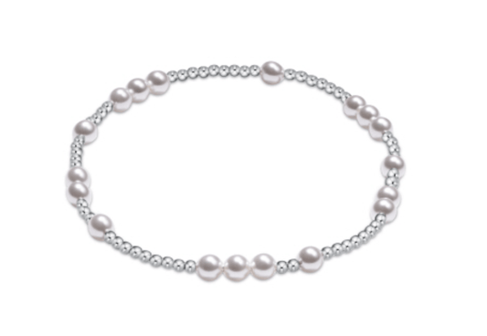 Enewton - Hope Unwritten Sterling 4mm Bead Bracelet - Pearl - Findlay Rowe Designs