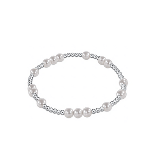 Enewton - Hope Unwritten Sterling 5mm Bead Bracelet - Pearl - Findlay Rowe Designs