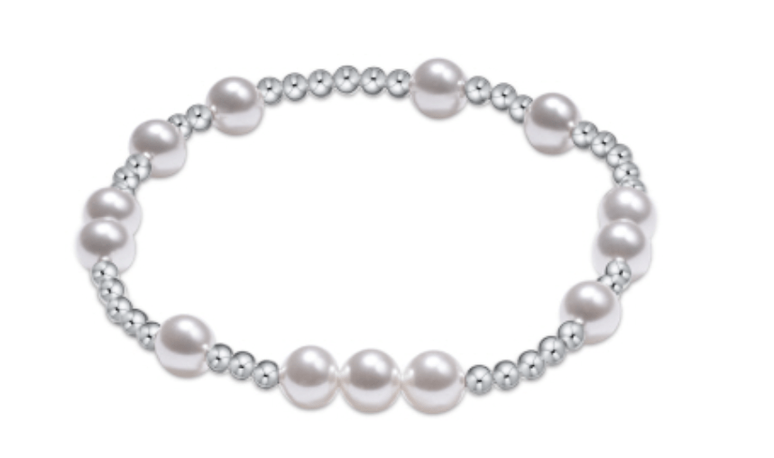 Enewton - Hope Unwritten Sterling 6mm Bead Bracelet - Pearl - Findlay Rowe Designs