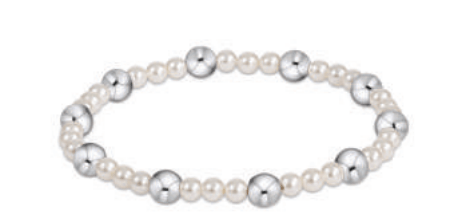 Enewton - Sincerity Pattern 4mm Pearl Bead Bracelet - 6mm Sterling - Findlay Rowe Designs