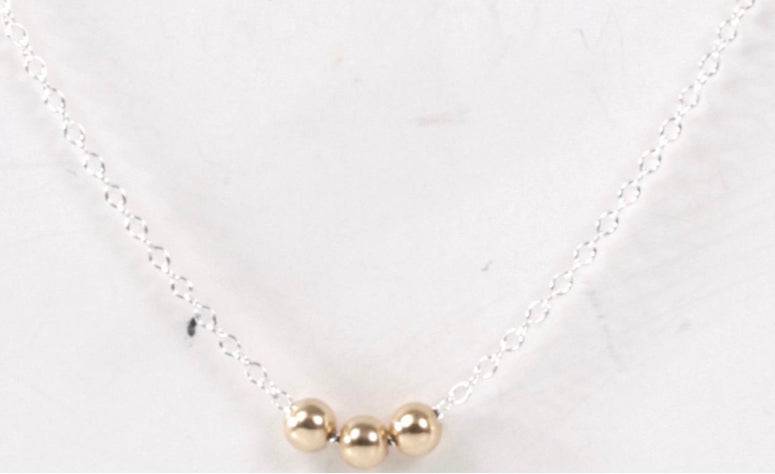 Enewton - 16in Necklace Sterling - Joy 3mm Gold Beads - Findlay Rowe Designs