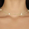 enewton - 15" choker signature cross gold pattern 2mm bead - Findlay Rowe Designs