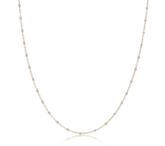 Enewton - choker simplicity chain gold - 2mm Pearl - Findlay Rowe Designs