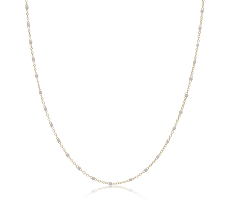 Enewton - 15" Choker Simplicity Chain Gold - 2mm Pearl