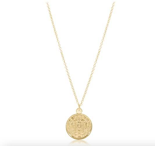 Enewton - 16" Necklace Gold - Blessing Gold Disc