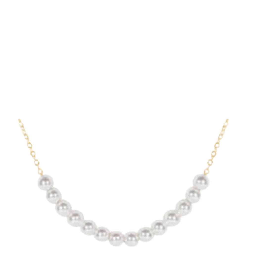 Enewton - 16in necklace gold - Classic Beaded Bliss - 4mm Pearl - Findlay Rowe Designs