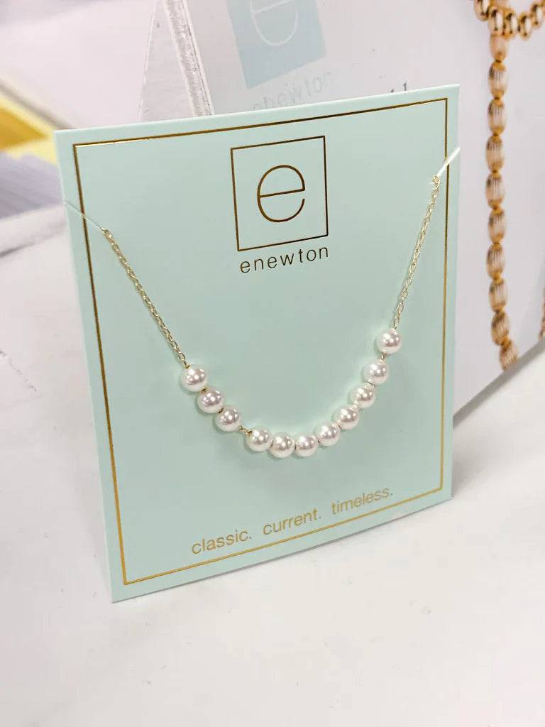Enewton - Necklace Gold - Classic Beaded Bliss - 4mm Pearl - Findlay Rowe Designs