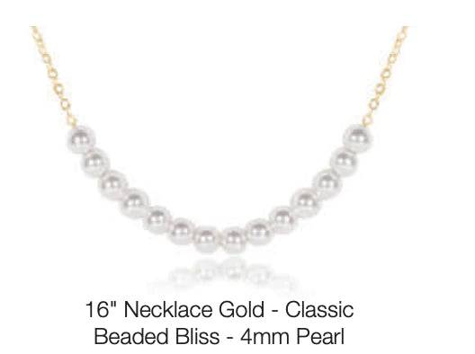 Enewton - Necklace Gold - Classic Beaded Bliss - 4mm Pearl - Findlay Rowe Designs