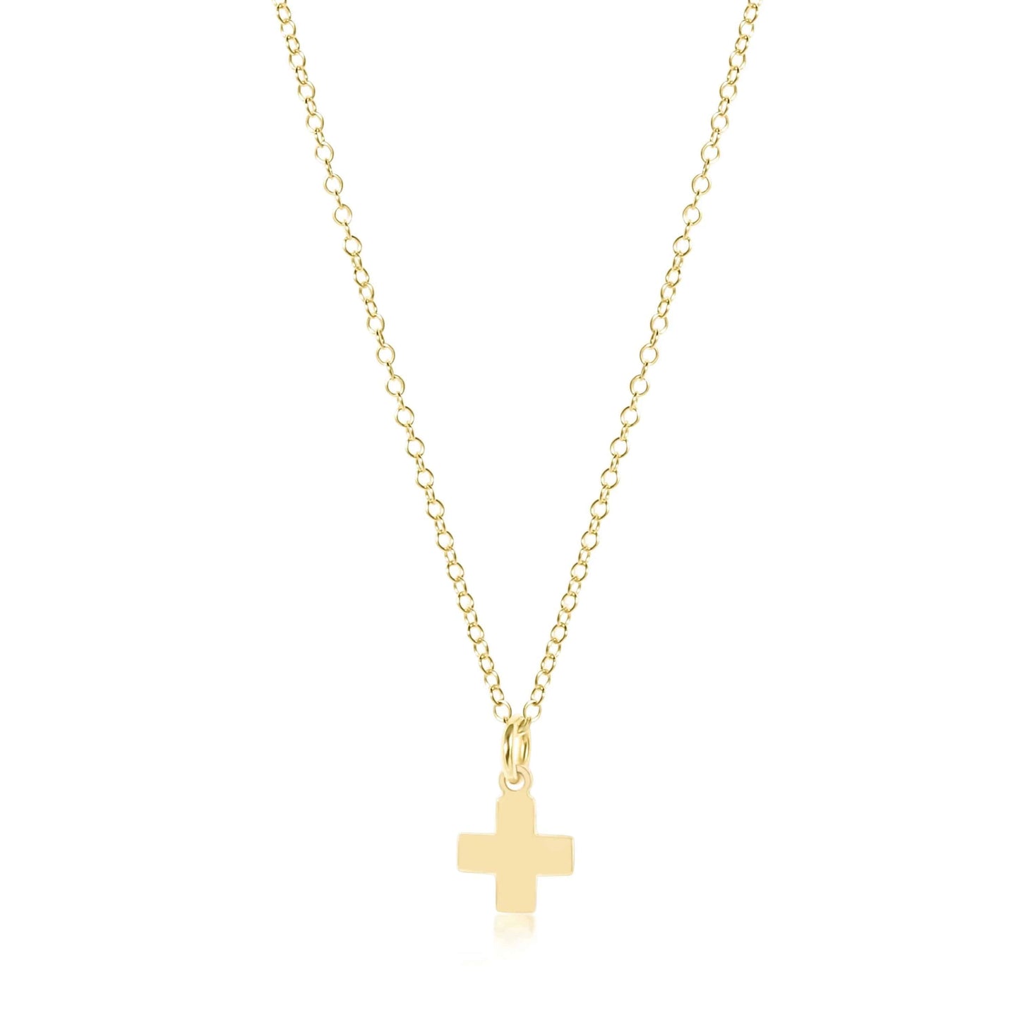 Enewton - 16in Necklace Gold - Signature Cross Gold Charm - Findlay Rowe Designs