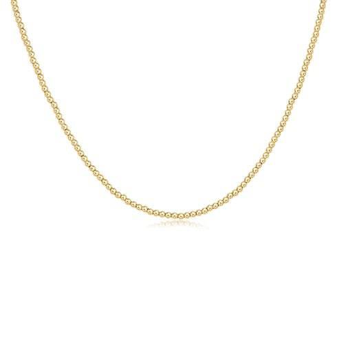 enewton - choker classic gold 2mm bead - Findlay Rowe Designs